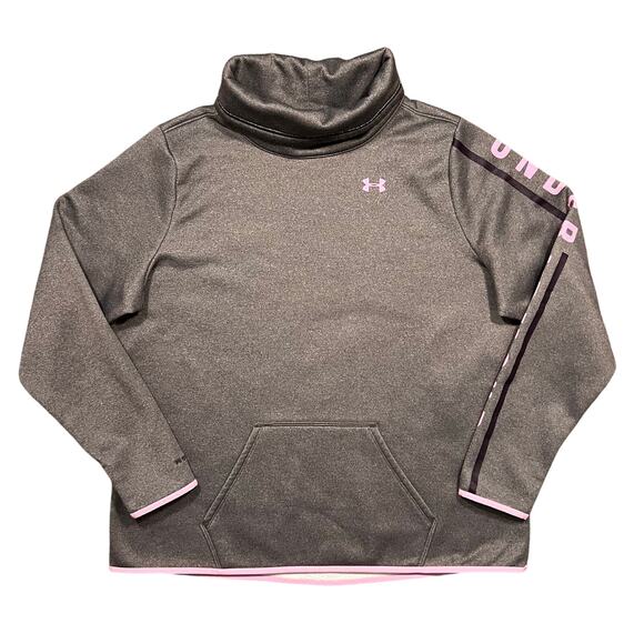 Under Armour ColdGear Storm Gray Purple Cowl Neck Pullover Sweatshirt Womens XXL - Picture 1 of 7